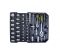 Set universal de scule WMC Tools WMC-WMC186, 186 de piese cu dimensiuni de 1/4" și 1/2"