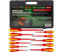 Набор диэлектрических отвёрток Rockforce RF-20712 (11 предметов)