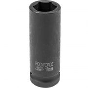 Головка торцевая ударная 6-гранная 17 мм, 1/2", удлинённая L=80 мм ROCKFORCE RF-4458517