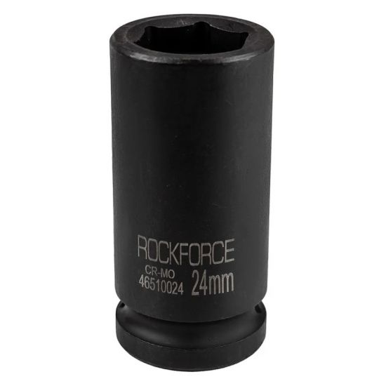 Головка торцевая ударная удлинённая ROCKFORCE RF-46510024 (24 мм, L=85 мм, 3/4")