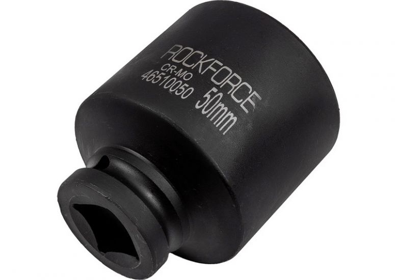Головка торцевая ударная удлиненная 6-гранная ROCKFORCE RF-46510050 (50 мм, 3/4"DR, L=95 мм)