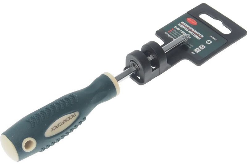 Șurubelniță în cruce ROCKFORCE Profi PH1x75 mm, cu vârf magnetic (RF-7011075) Șurubelniță în cruce ROCKFORCE Profi PH1x75 mm, cu vârf magnetic (RF-7011075)