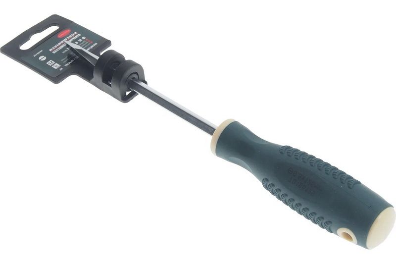 Шлицевая магнитная отвертка Rockforce Profi S2 SL6.5х125 мм Шлицевая магнитная отвертка Rockforce Profi S2 SL6.5х125 мм