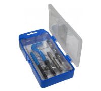 Набор инструментов  для восстановления резьбы M14*1.5, 15 предметов, в кейсе ROCKFORCE RF-910U6 Набор инструментов  для восстановления резьбы M14*1.5, 15 предметов, в кейсе ROCKFORCE RF-910U6