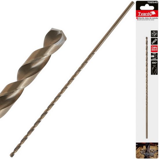 Сверло по металлу удлинённое TVARDY T02540 HSS DIN1869 4.0×220 мм