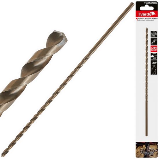 Burghiu pentru metal lung TVARDY T02550XL HSS DIN1869 5.0×245 mm