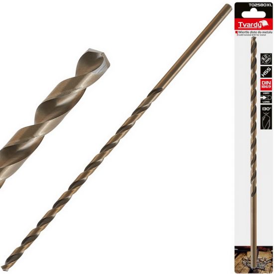 Burghiu pentru metal lung TVARDY T02580XL HSS DIN1869 8.0×305 mm