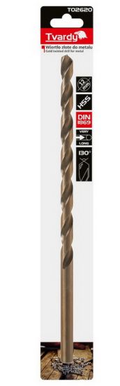 Сверло по металлу удлинённое TVARDY T02620 HSS DIN1869 12.0×295 мм