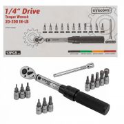 Ключ динамометрический щелчкового типа с быстрой фиксацией UYECOVE UETW1314200, 13 предметов